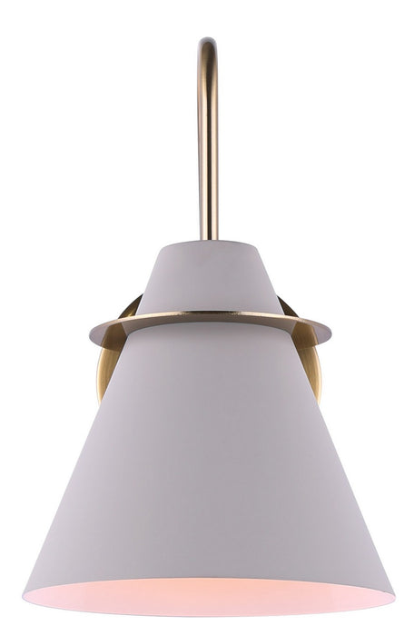 Canarm IVL1076A01MGG One Light Vanity, Matte Grey And Gold