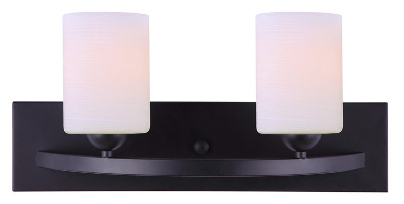 Canarm IVL370A02BK Two Light Vanity, Black