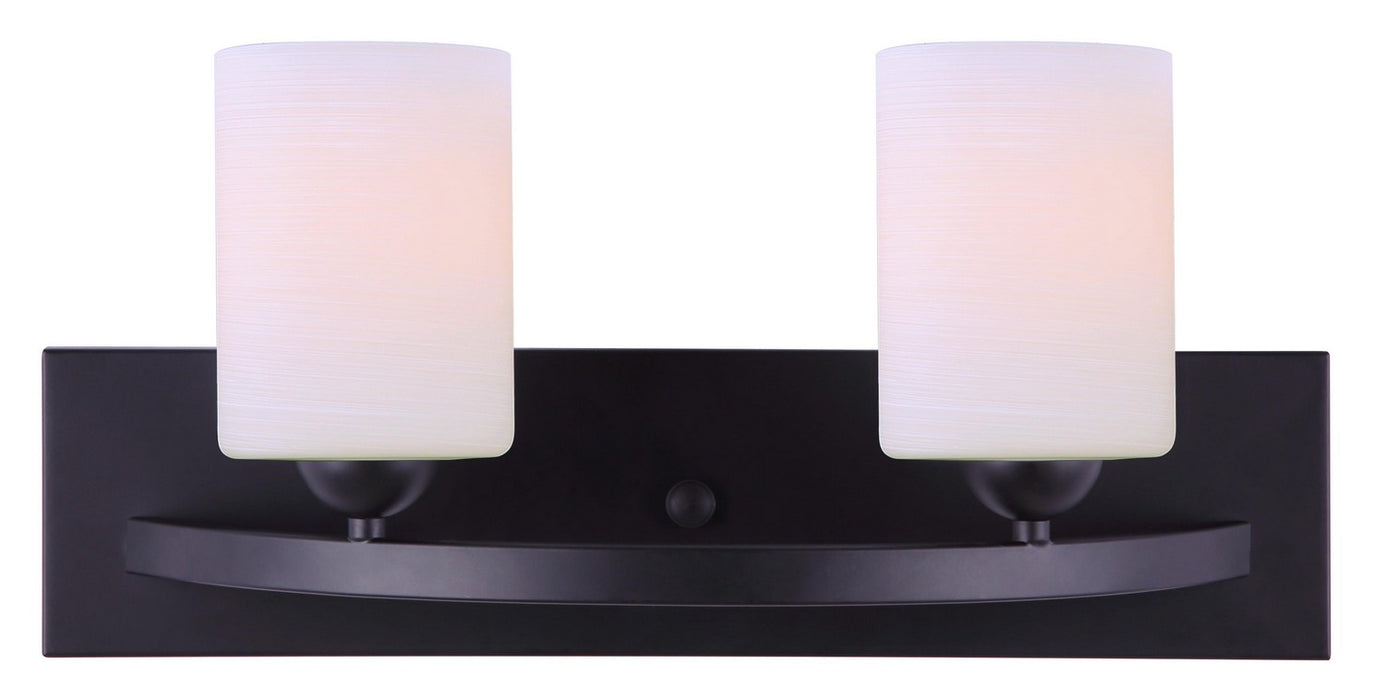 Canarm IVL370A02BK Two Light Vanity, Black