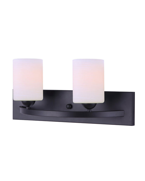 Canarm IVL370A02BK Two Light Vanity, Black