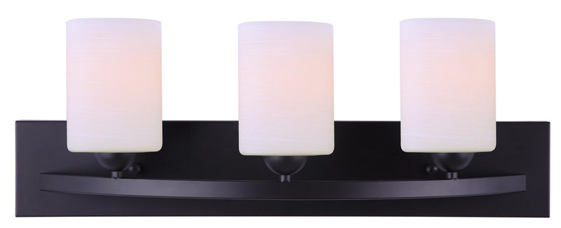 Canarm IVL370A03BK Three Light Vanity, Black
