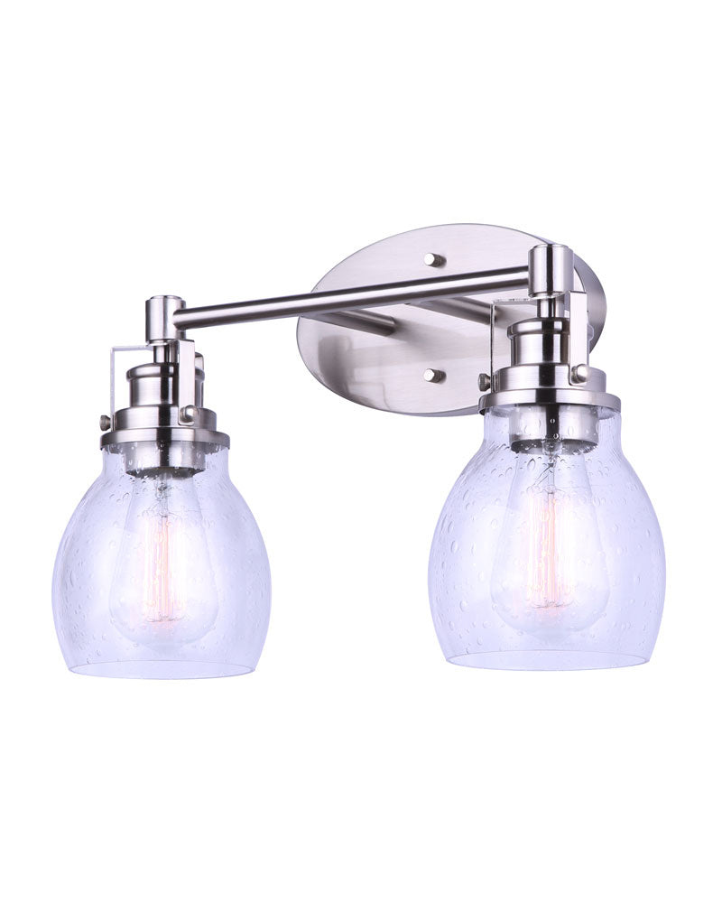 Canarm IVL705A02BN Two Light Vanity, Brushed Nickel