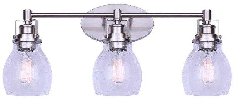 Canarm IVL705A03BN Three Light Vanity, Brushed Nickel
