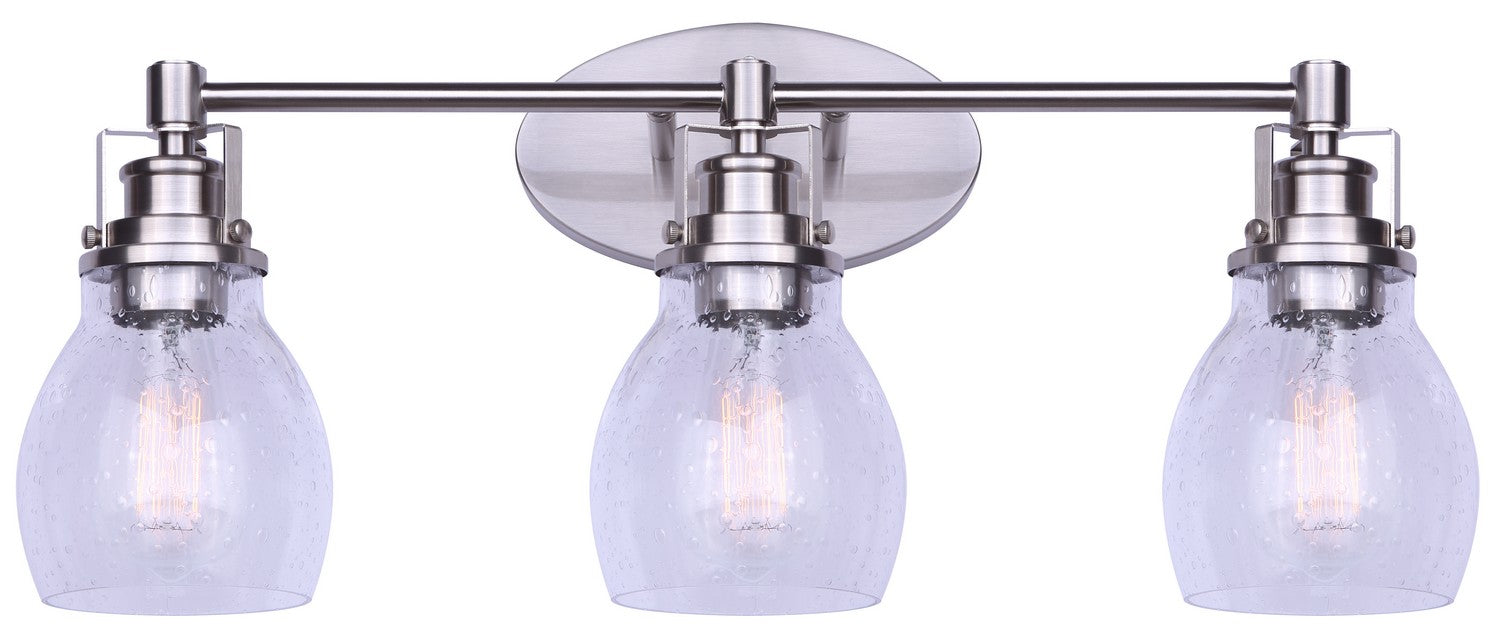 Canarm IVL705A03BN Three Light Vanity, Brushed Nickel