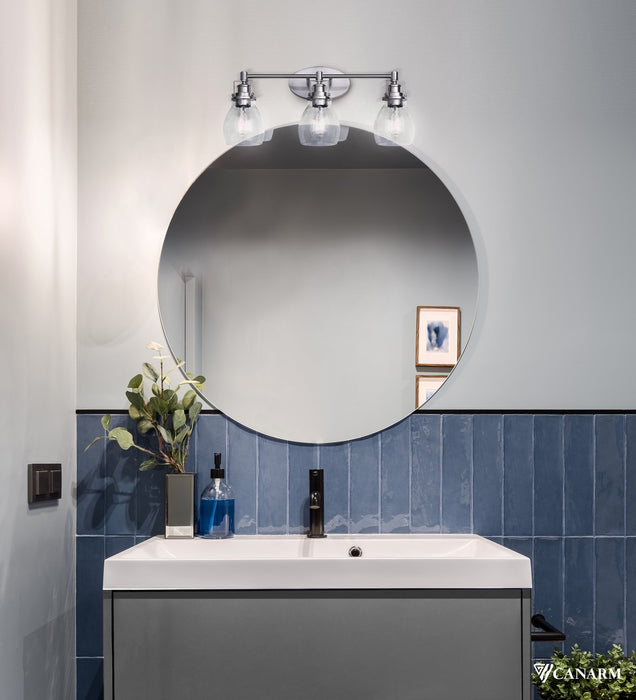 Canarm IVL705A03BN Three Light Vanity, Brushed Nickel