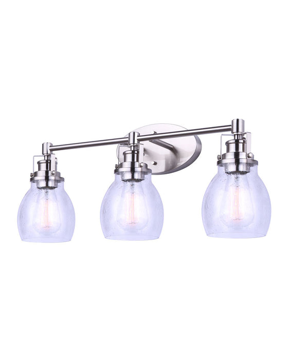 Canarm IVL705A03BN Three Light Vanity, Brushed Nickel