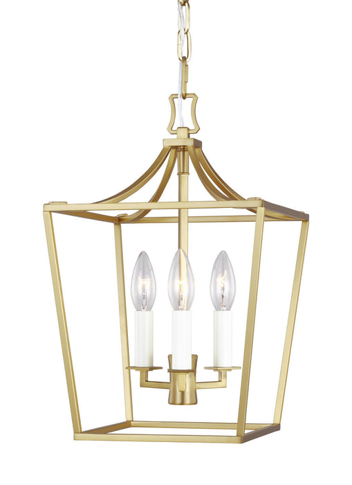 Visual Comfort Studio CC1433BBS Three Light Mini Lantern, Burnished Brass