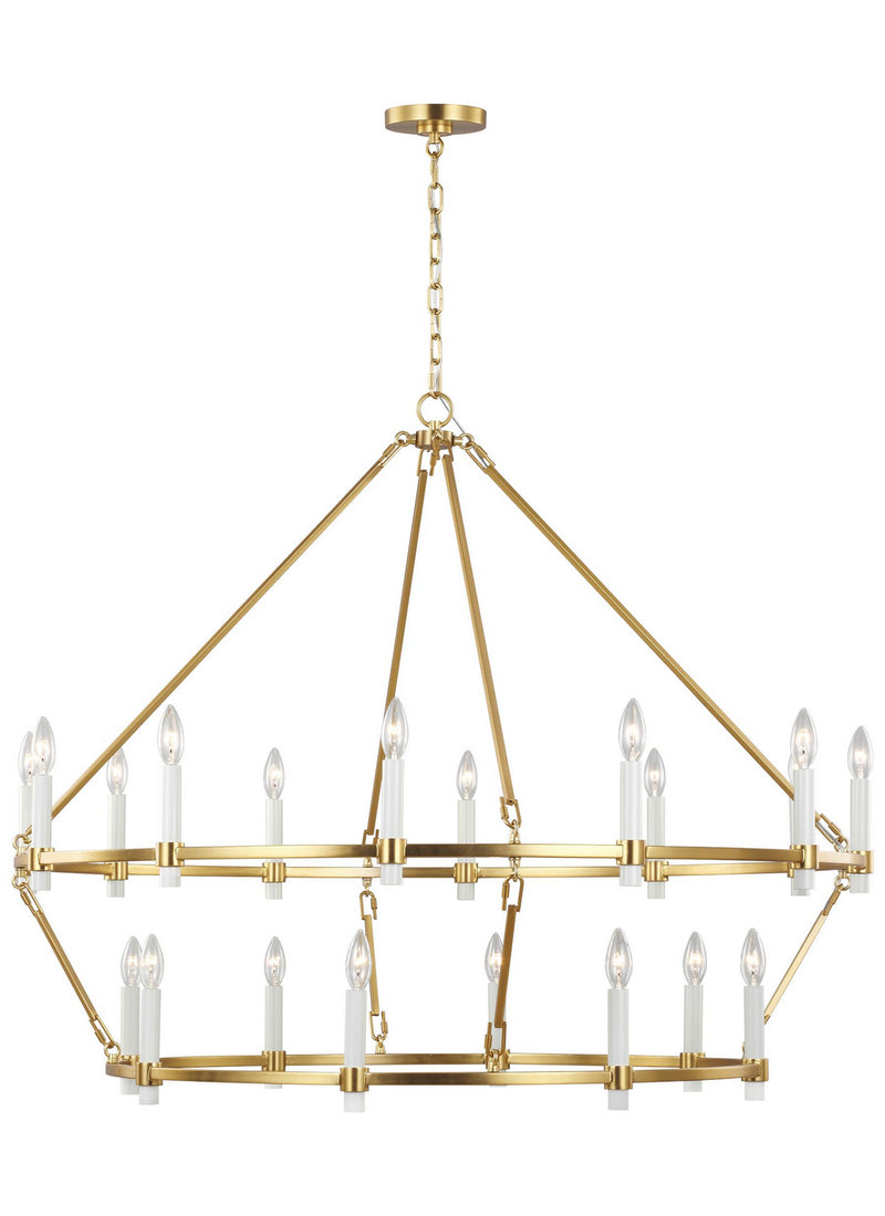 Visual Comfort Studio CC14420BBS 20 Light Chandelier, Burnished Brass