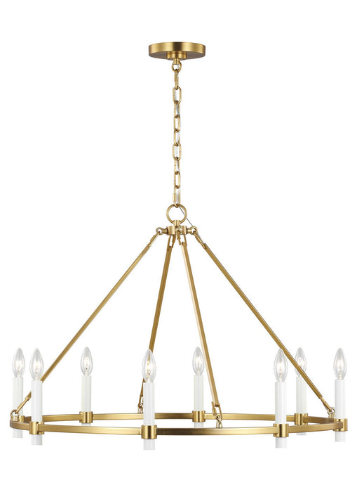 Visual Comfort Studio CC1458BBS Eight Light Chandelier, Burnished Brass