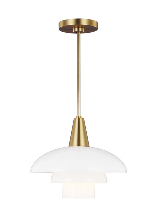 Visual Comfort Studio EP1271BBS One Light Pendant, Burnished Brass