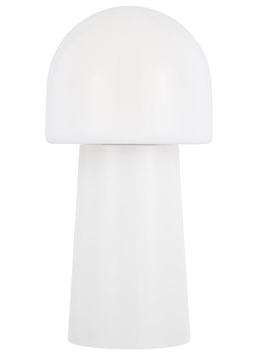 Visual Comfort Studio ET1412MG13 One Light Table Lamp, Milk Glass