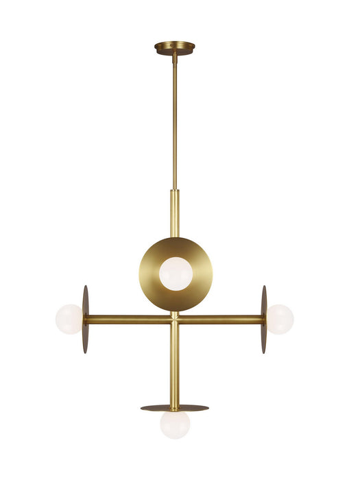 Visual Comfort Studio KC1035BBS Five Light Chandelier, Burnished Brass
