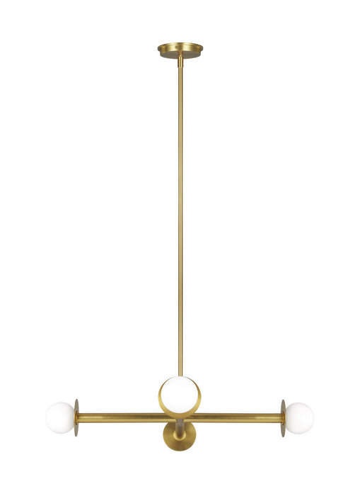 Visual Comfort Studio KC1064BBS Four Light Chandelier, Burnished Brass