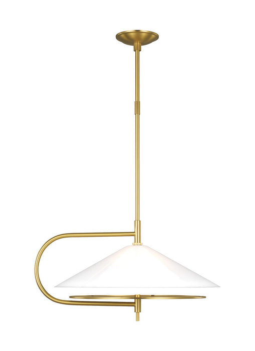Visual Comfort Studio KP1071BBS Two Light Pendant, Burnished Brass