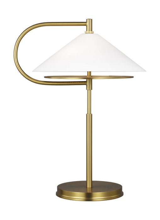 Visual Comfort Studio KT1262BBS1 Two Light Table Lamp, Burnished Brass