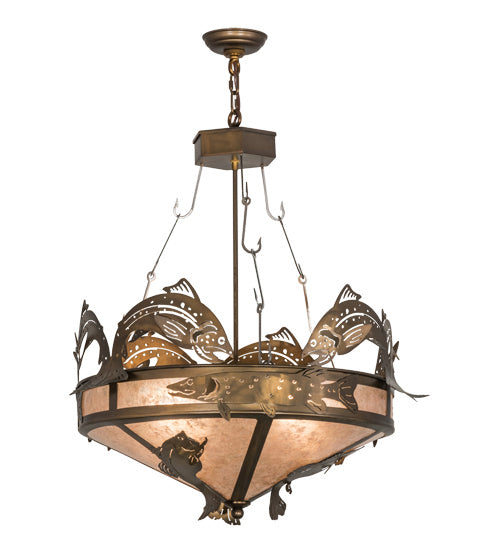 Meyda Tiffany 50172 12 Light Pendant, Antique Copper