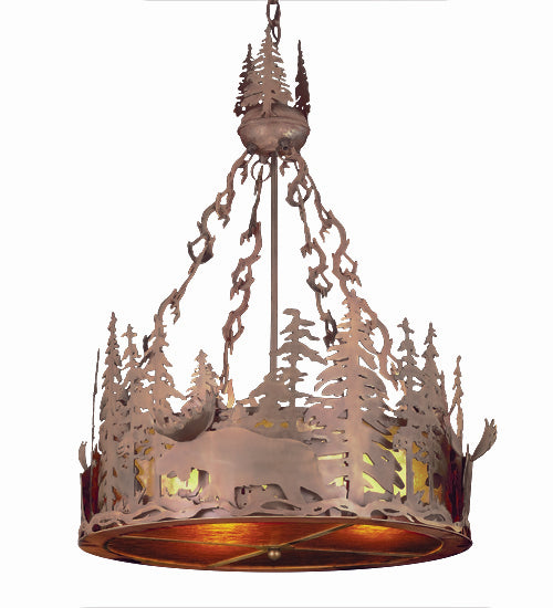 Meyda Tiffany 50179 12 Light Pendant, Rust