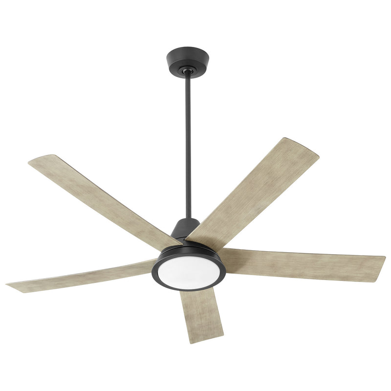 Quorum 3-115-15 56"Ceiling Fan, Black