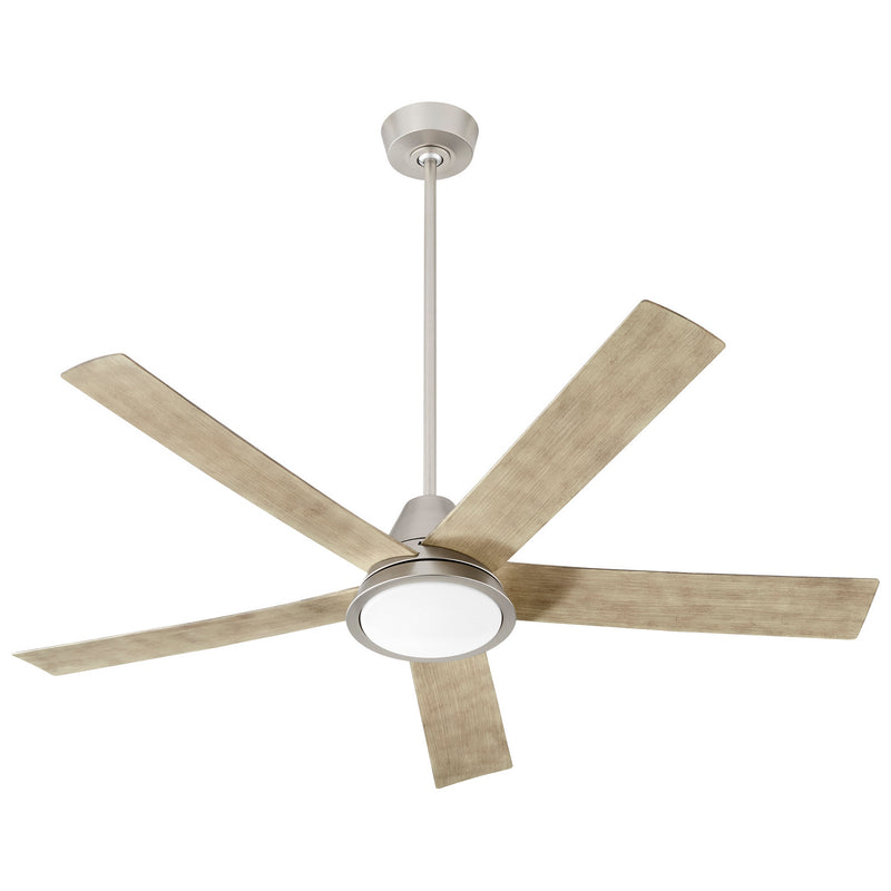 Quorum 3-115-24 56"Ceiling Fan, Satin Nickel