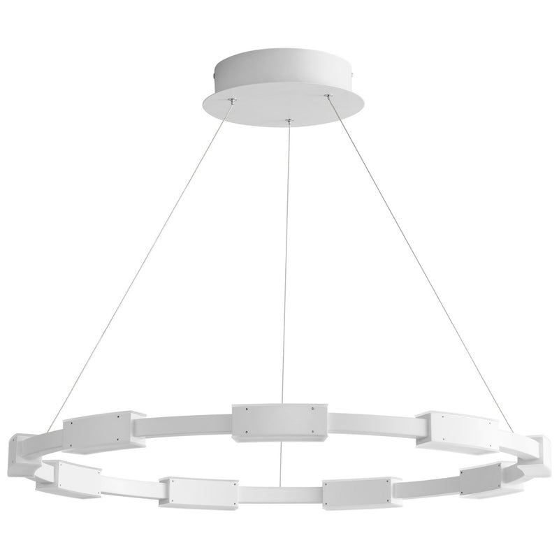 Quorum 3-23-6 LED Pendant, White