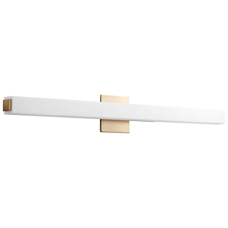 Quorum 3-555-40 LED Vanity, Aged Brass
