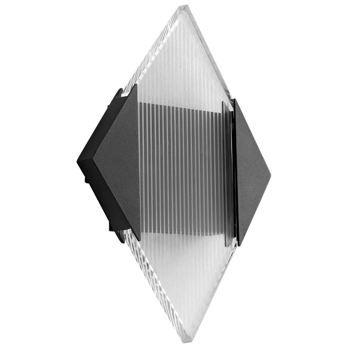Oxygen 3-707-15 LED Outdoor Wall Sconce, Black