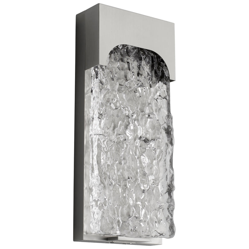 Quorum 3-725-24 LED Outdoor Wall Sconce, Satin Nickel