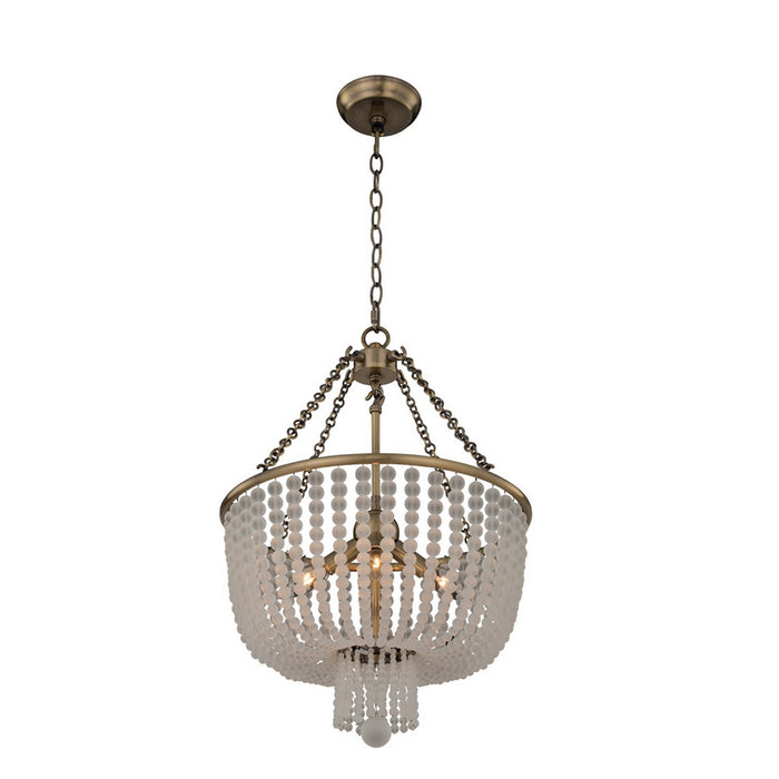 Kalco 511855BCG Four Light Pendant, Brushed Champagne Gold