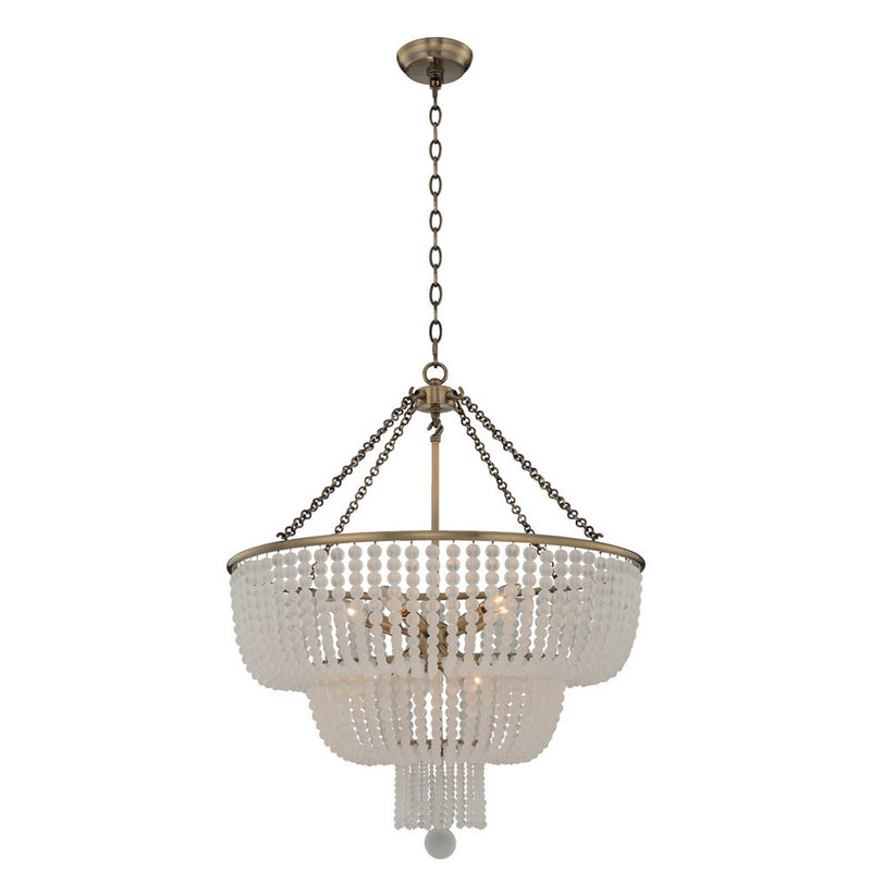Kalco 511856BCG Eight Light Pendant, Brushed Champagne Gold