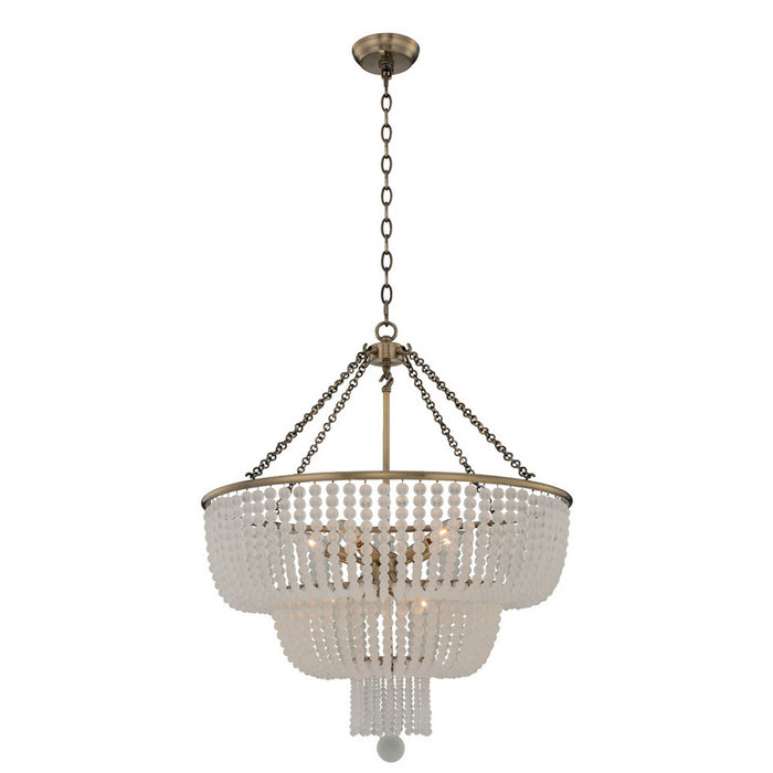 Kalco 511856BCG Eight Light Pendant, Brushed Champagne Gold