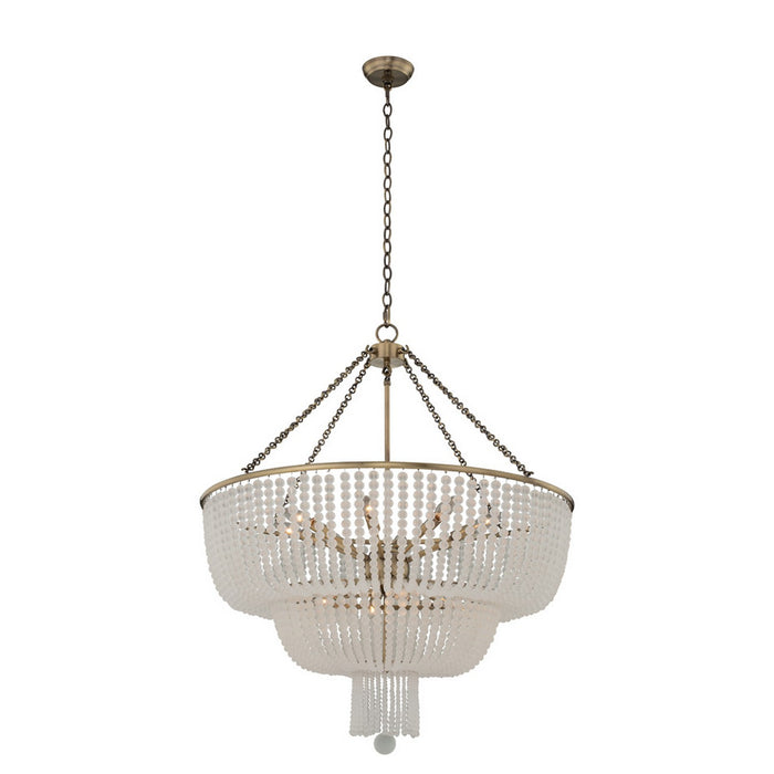 Kalco 511857BCG 12 Light Pendant, Brushed Champagne Gold