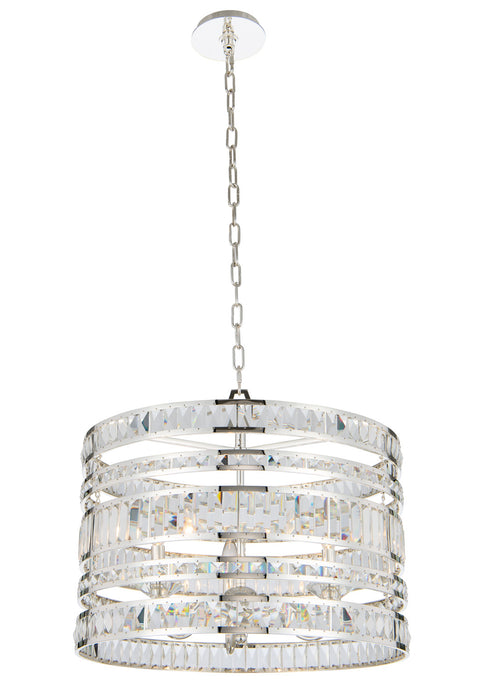 Allegri 037054-014-FR001 Three Light Pendant, Polished Silver