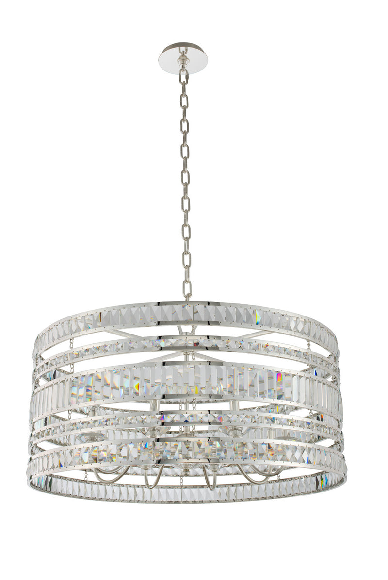 Allegri 037056-014-FR001 Eight Light Pendant, Polished Silver