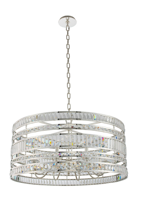 Allegri 037056-014-FR001 Eight Light Pendant, Polished Silver