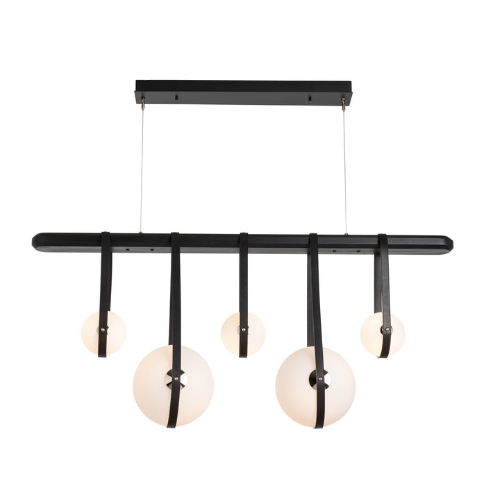 Hubbardton Forge 131046-LED-STND-10-24-LK-WB-GG0701 LED Pendant, Black