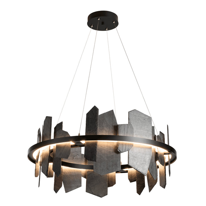 Hubbardton Forge 139665-LED-STND-10-SL LED Pendant, Black