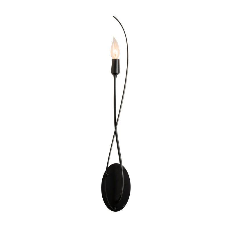 Hubbardton Forge 209120-SKT-10 One Light Wall Sconce, Black