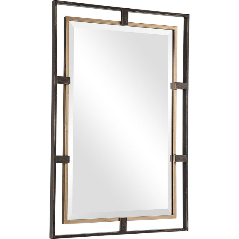 Uttermost 09711 Mirror, Distressed Rustic Bronze