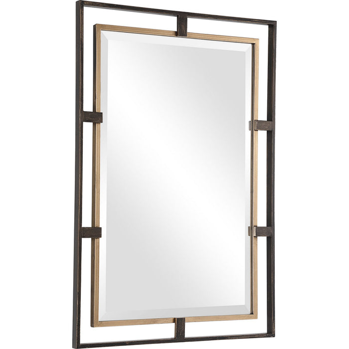 Uttermost 09711 Mirror, Distressed Rustic Bronze