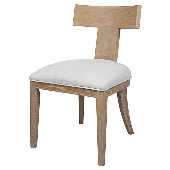 Uttermost 23595 Armless Chair, Natural Oak