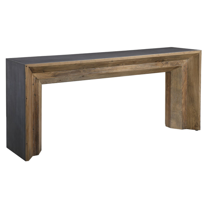 Uttermost 24987 Console Table, Natural Reclaimed Elm Wood Accented