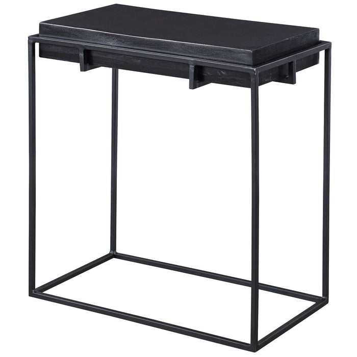 Uttermost 25106 Side Table, Dark Oxidized Black