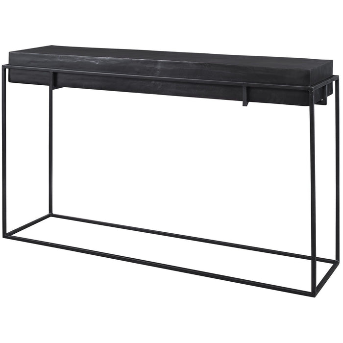 Uttermost 25110 Console Table, Dark Oxidized Black