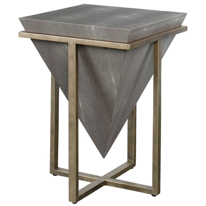 Uttermost 25123 Accent Table, Aged Gold