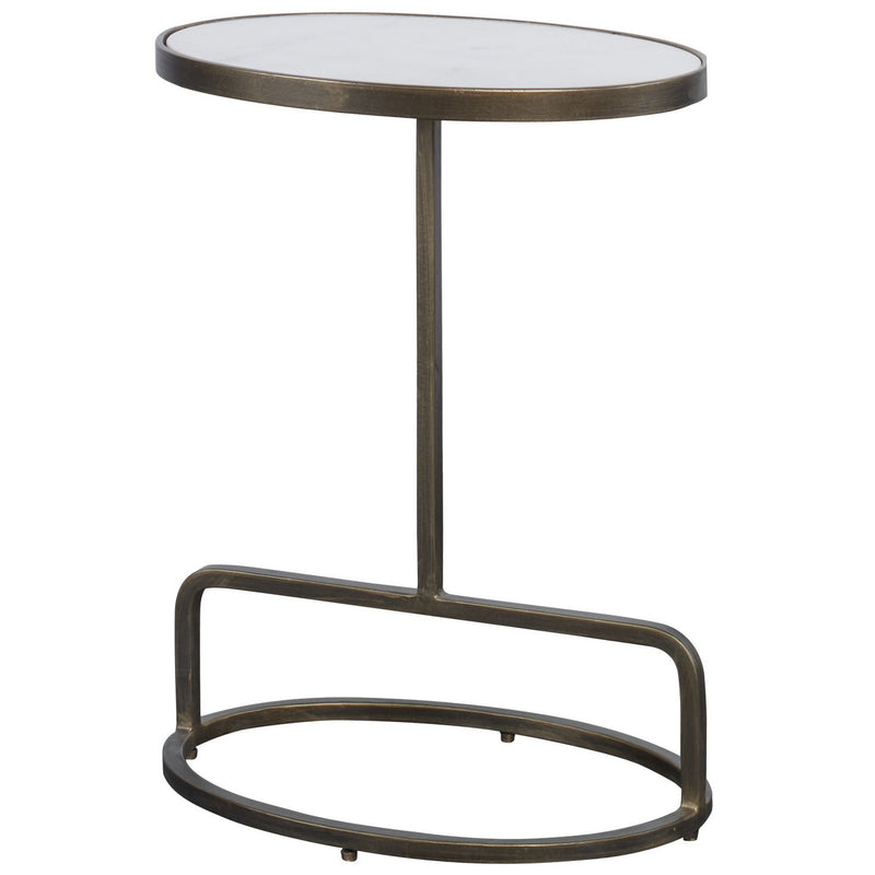 Uttermost 25135 Accent Table, Antiqued Brushed Gold