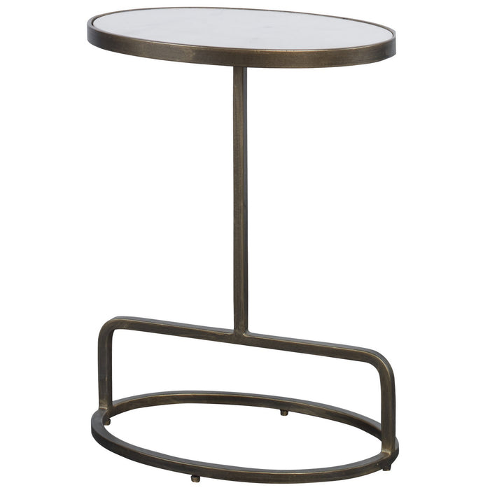 Uttermost 25135 Accent Table, Antiqued Brushed Gold