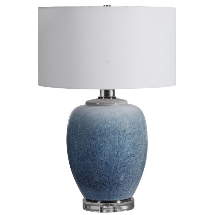 Uttermost 28435-1 One Light Table Lamp, Polished Nickel