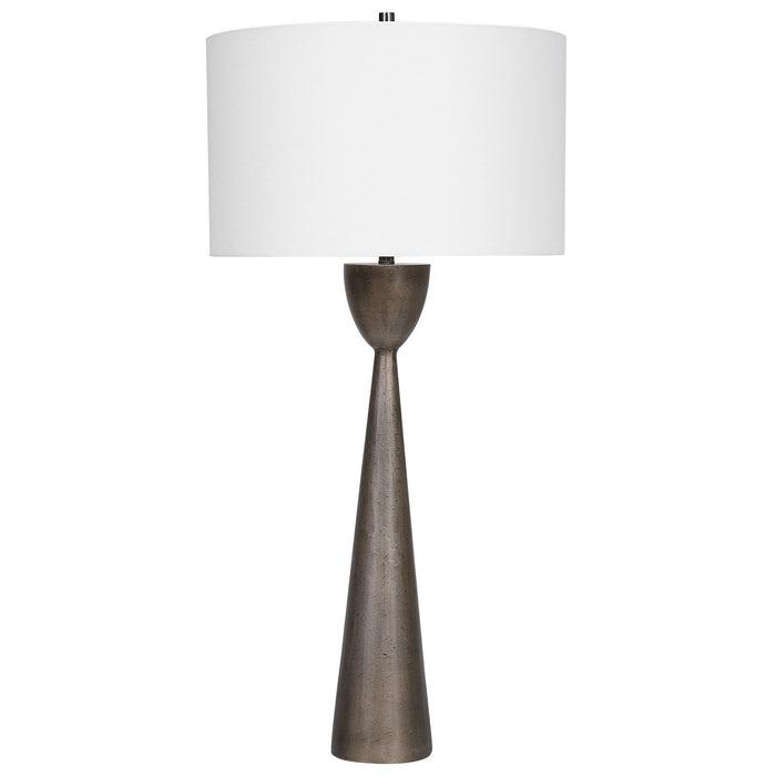 Uttermost 28470 One Light Table Lamp, Brushed Nickel