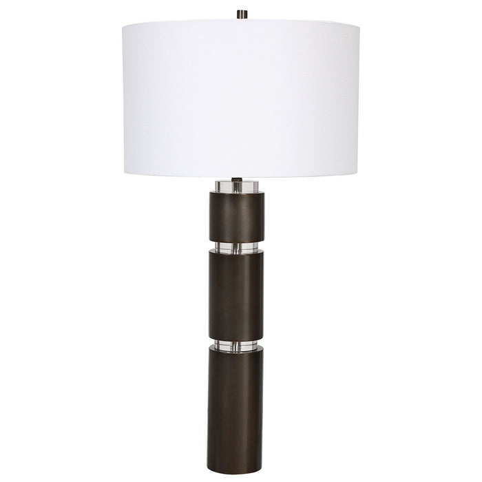 Uttermost 28471 One Light Table Lamp, Dark Bronze