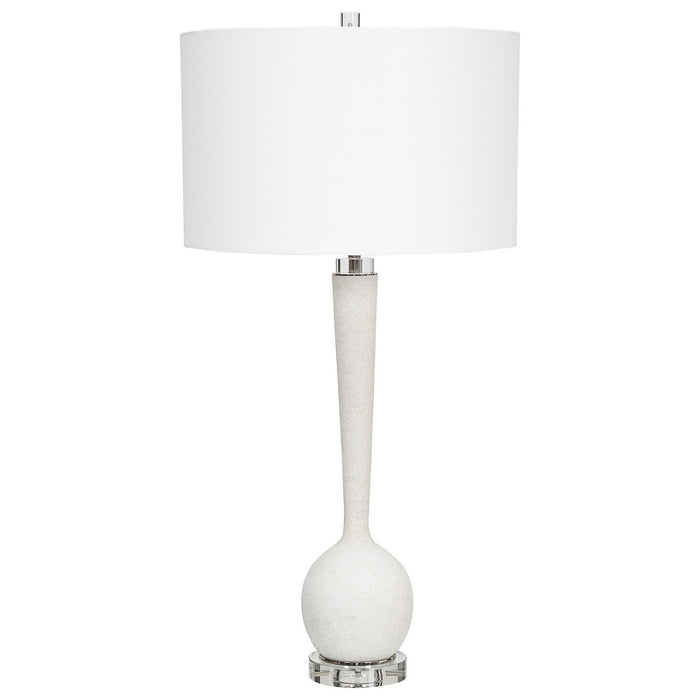 Uttermost 28472 One Light Table Lamp, White Marble